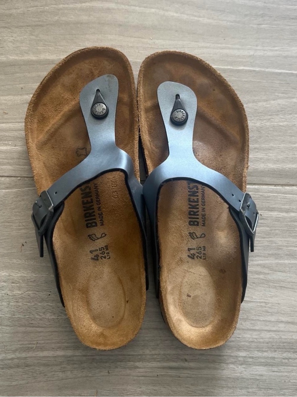 Birkenstock Gizeh Women's Dark Gray Thong Sandals